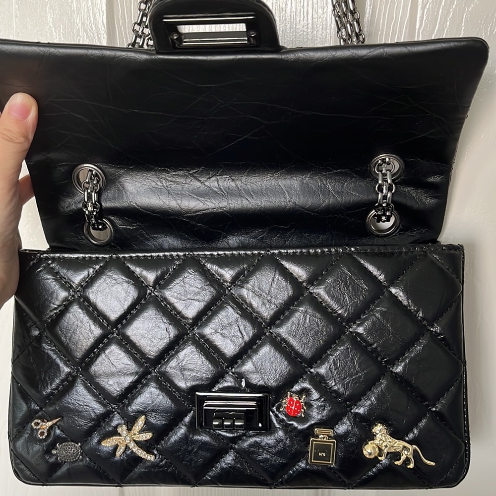 Genuine Leather Fashion Bag Black - Picture 6 of 8